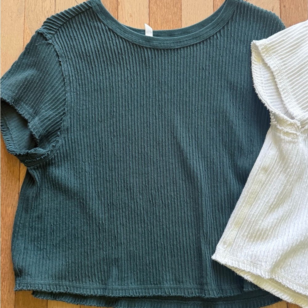FP Ribbed Textured Tees (x2) - Picture 4 of 8
